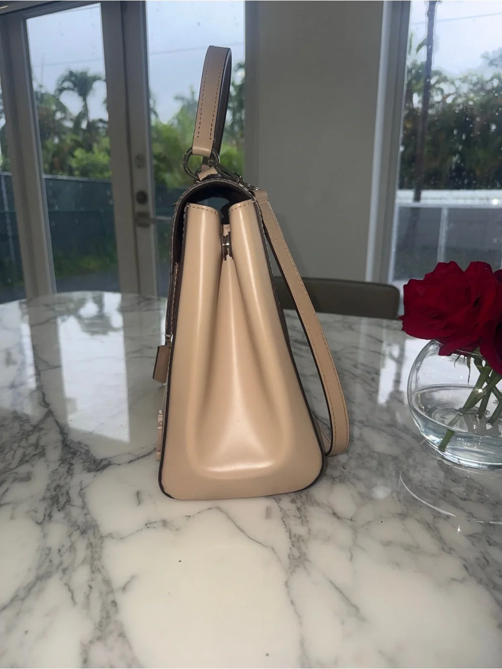 Louis Vuitton Beige Epi Leather Top Handle Satchel
